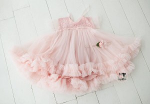 JASNY RÓŻ sukienka TODDLER 9-12m