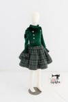 KRATKA zielona TARTAN guziki 1-2l GOTOWE DO WYSYŁKI 