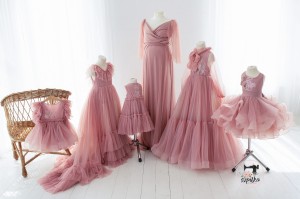 DIRTY ROSE set mother + 5 daughters 