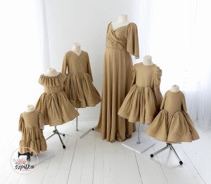 GOLD knitwear mother + 5 daughters