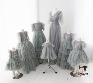 SZARY zestaw mama + 5 córek