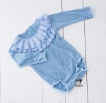 Blue frills, size 9-12m