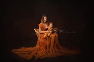 Tulle dress CARAMEL