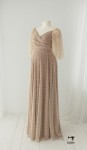 BEIGE elastic dots 