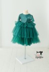 GREEN sequins + tulle (choose size)  