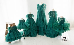 GREEN set mothe + 5 daughters 