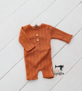 CARAMEL boy romper - NB