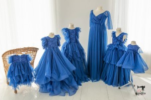 CORNFLOWER set mother + 5 daughters 